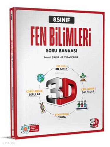 3D Yayınları 8. Sınıf Fen Bilimleri Soru Bankası | Murat Çakır | 3D Ya