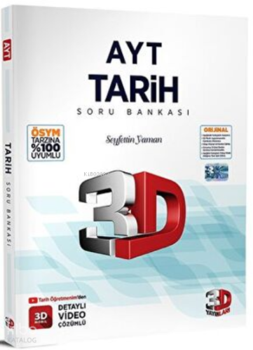 3D Yayınları AYT Tarih Soru Bankası