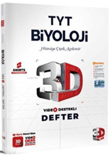 3D Yayınları TYT Biyoloji Video Destekli Defter | Kolektif | 3D Yayınl