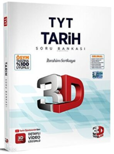 3D Yayınları TYT Tarih Soru Bankası | Kolektif | 3D Yayınları (Hazırlı