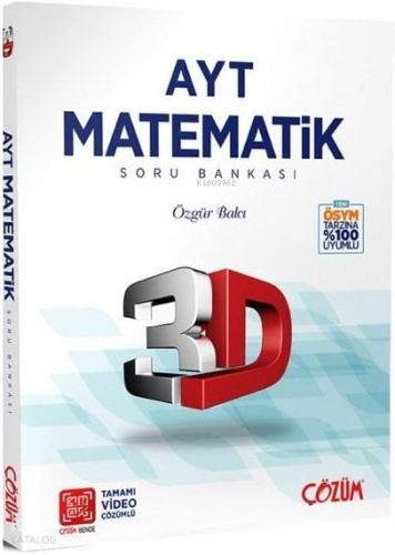 AYT 3D Matematik Tamamı Video Çözümlü Soru Bankası | Kolektif | 3D Yay