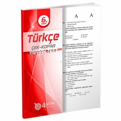 4 Adım - 6. Sınıf Türkçe Yaprak Test