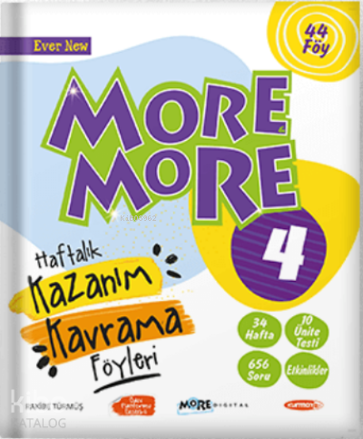 4.Sınıf More More Haftalık Kazanım Kavrama Föyleri 44 Föy Kurmay ELT