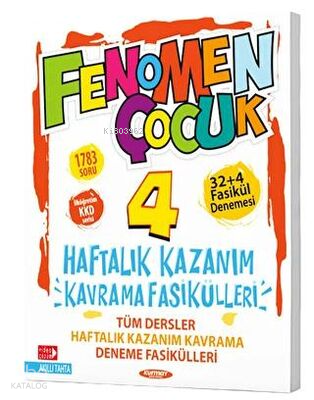 Fenomen Çoçuk 4. Sınıf Tüm Dersler Haftalık Kazanım Kavrama Fasikülleri
