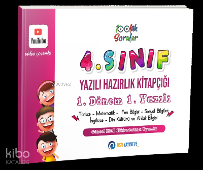 4. Sınıf Yazılı Hazırlık Kitapçığı 1. Dönem 1. Yazılı