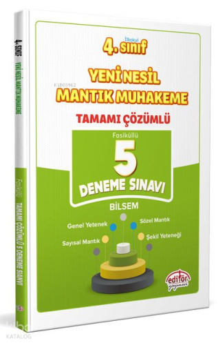 4.Sınıf Yeni Nesil Mantık Muhakeme Tamamı Çözümlü 5 Deneme Sınavı | Ko