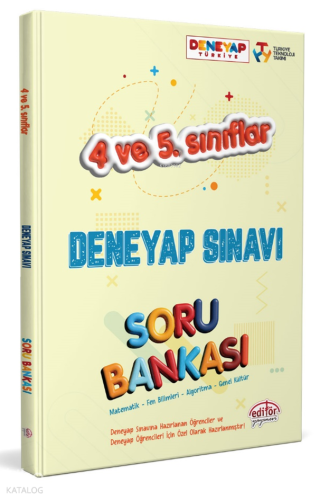 4 Ve 5. Sınıflar Deneyap Sınavı Soru Bankası | Kolektif | Editör Yayın