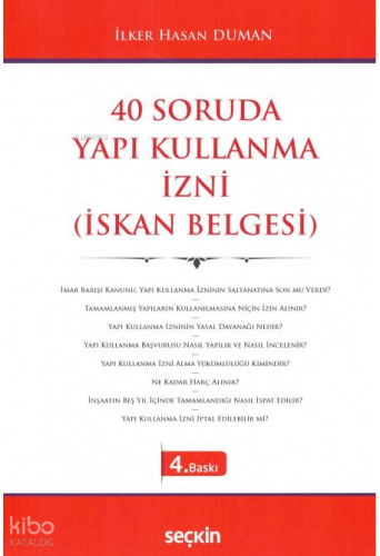 40 Soruda Yapı Kullanma İzni (İskan Belgesi)