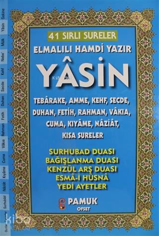 41 Sırlı Sureler Yasin Tebareke Amme Camii Boy; (Yas-226) | Kolektif |