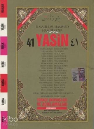 41 Yasin Arapça ve Türkçe Okunuşlu Mealli Fihristli Cep Boy