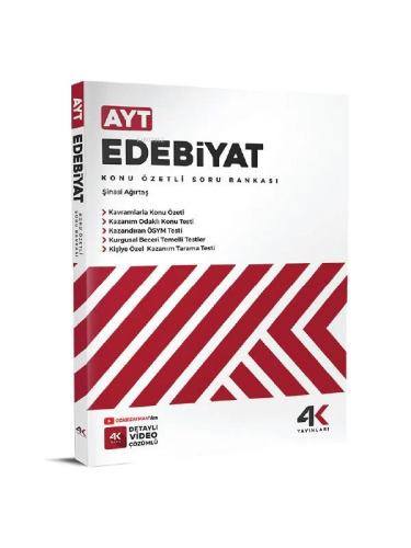 4K Ayt Edebiyat Konu Özetli Soru Bankası