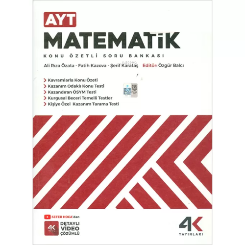 4K Ayt Matematik Konu Özetli Soru Bankası