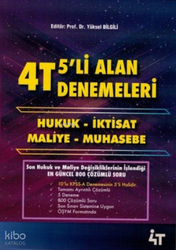 4T 2020 Kpss A Grubu Tamamı Çözümlü 5 Li Alan Denemel