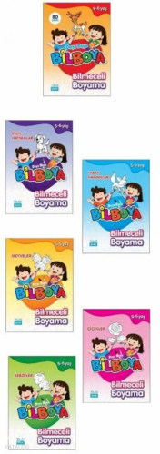 5 - 6 Yaş Bilmeceli Boyama Doya Doya Bilboya
