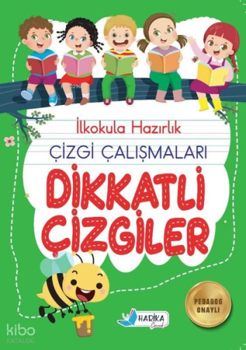 5 - 6 Yaş İlkokula Hazırlık Çizgi Çalışmaları Dikkatli Çizgiler | Kole