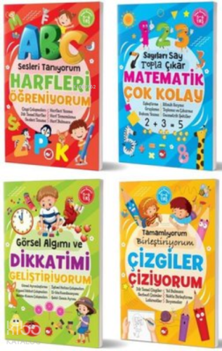 5-6 Yaş Zekamı Geliştiriyorum Etkinlik Seti (4 Kitap Takım) | Tuba Özt
