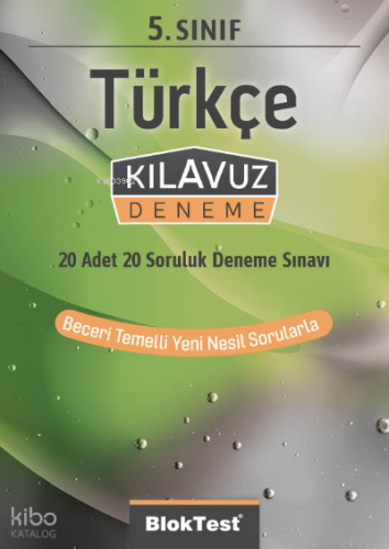 5.Sınıf Bloktest Türkçe Kılavuz Deneme