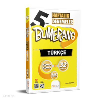 5. Sınıf Bumerang Haftalık Türkçe Denemeleri