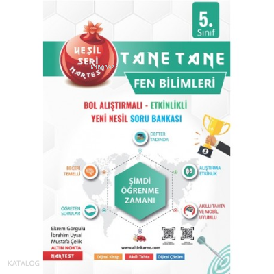5. Sınıf Defter Tadında Tane Tane Fen Bilimleri