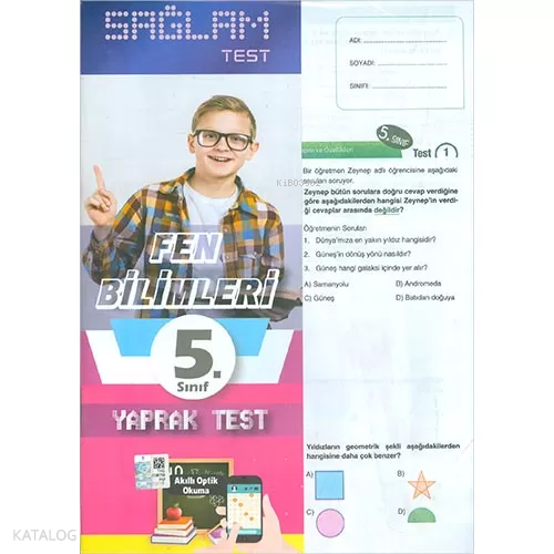 5.Sınıf Fen Bilimleri Sağlam Yaprak Test