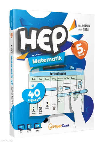 5. Sınıf HEP Matematik Haftalık Deneme Föyleri