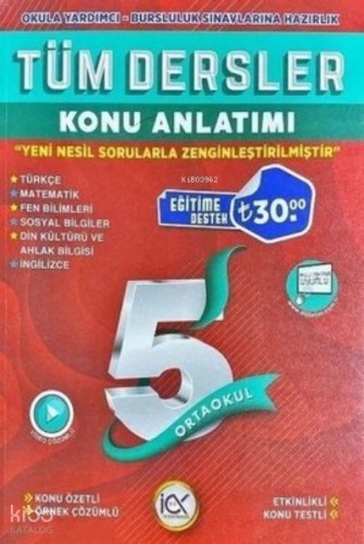5.Sınıf K.A. Tüm Dersler - 2022 | Kolektif | İlk Önce Yayınları (Bayil