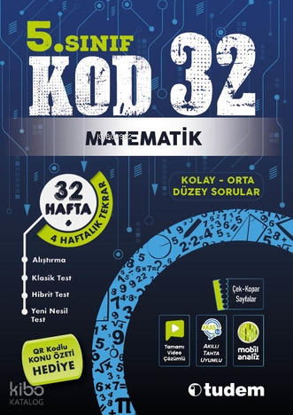 5. Sınıf KOD 32 Matematik | Kolektif | Tudem Yayınları - Sınavlara Haz