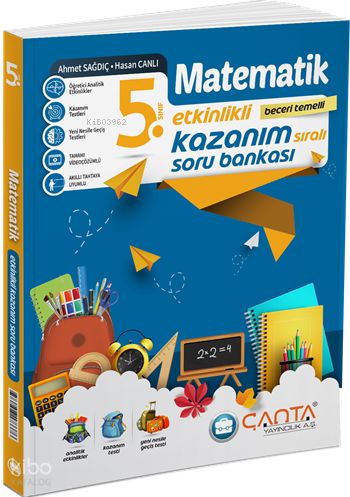 5.Sınıf Matematik Etkinlikli Kazanım Soru Bankası | Kolektif | Çanta Y