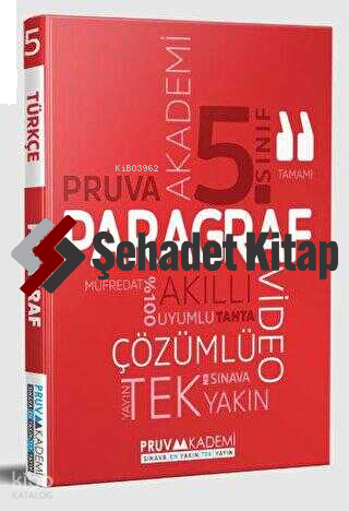 5. Sınıf Paragraf Soru Bankası | Kolektif | Pruva Akademi (Bayilik)