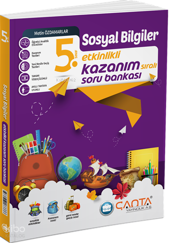 5.Sınıf Sosyal Bilgiler Etkinlikli Kazanım Soru Bankası | Kolektif | Ç