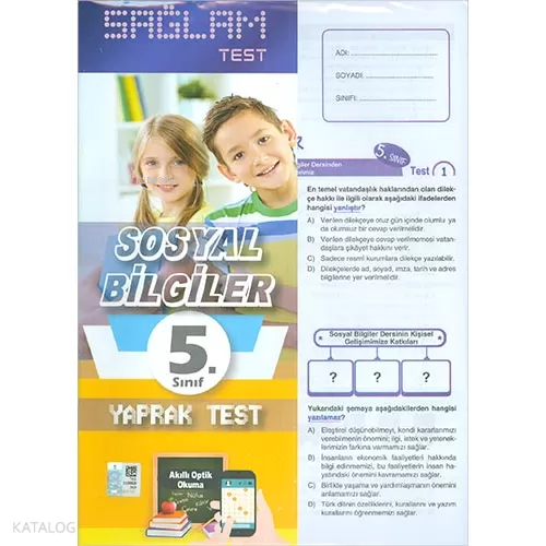 5.Sınıf Sosyal Bilgiler Sağlam Yaprak Test