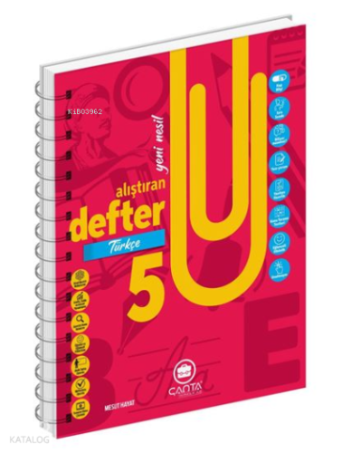 5.Sınıf Türkçe Okula Yardımcı Alıştıran Defter | Kolektif | Çanta Yayı