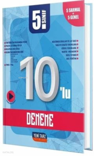 5.Sınıf Yeni Tarz Deneme 10 Lu - 2022