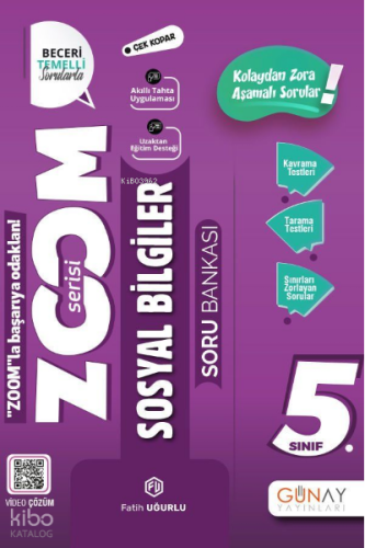 5.Sınıf Yeni Zoom Sosyal Bilgiler Soru Bankası