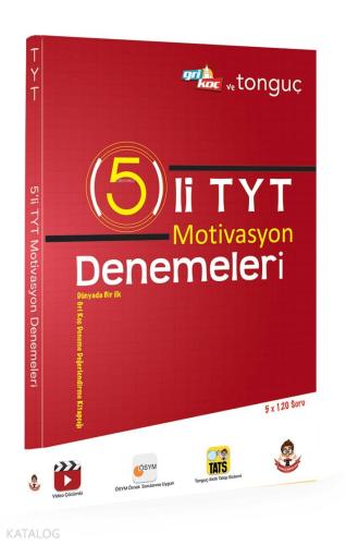 5'li TYT Motivasyon Denemeleri; 5 Fasikül Deneme + 5 Optik Form içerir