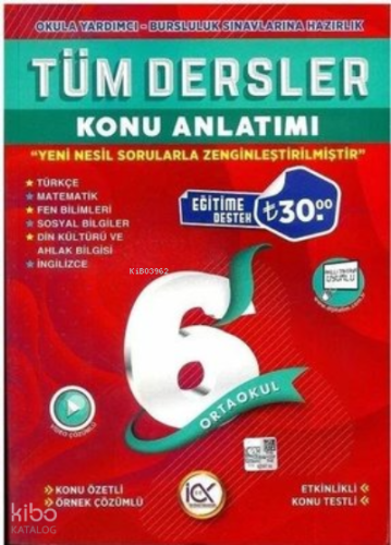 6.Sınıf K.A. Tüm Dersler - 2022 | Kolektif | İlk Önce Yayınları (Bayil