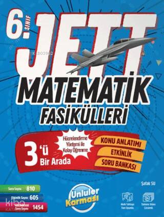 6. Sınıf Matematik Jett 16'lı Branş Denemeleri | Kolektif | Ünlüler Ka