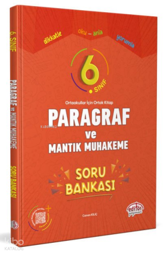 6.Sınıf Paragraf ve Mantık Muhakeme Soru Bankası | Kolektif | Editör Y