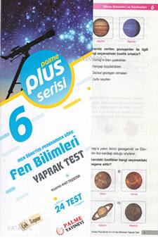 6.Sınıf Plus Serisi Fen Bilimleri Yaprak Test