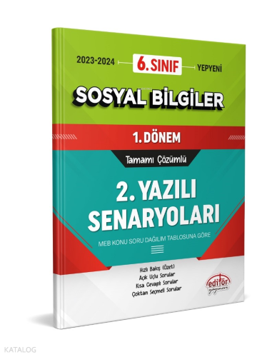 6. Sınıf Sosyal Bilgiler 1. Dönem Ortak Sınav 2. Yazılı Senaryoları Ta