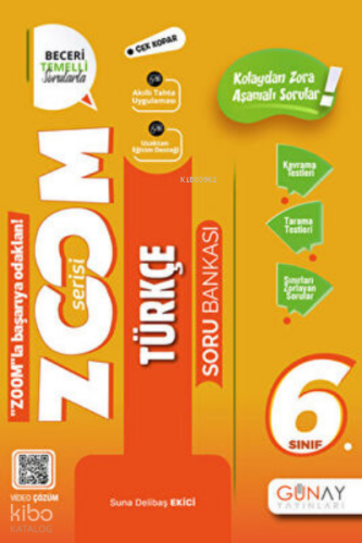 6. Sınıf Türkçe Zoom Serisi Soru Bankası