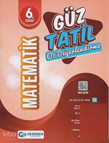 6.Sınıf	Yeni Matematik Güz Tatil Kitabı 2022-2023