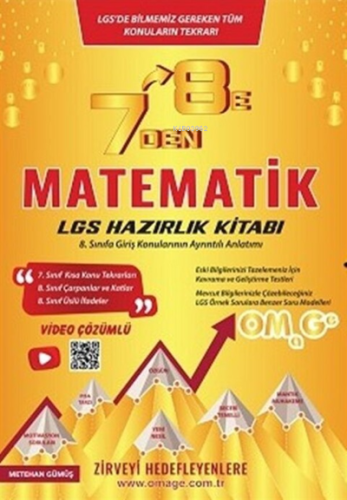 7 den 8 e LGS Matematik Hazırlık Kitabı | Kolektif | Omega (Hazırlık)