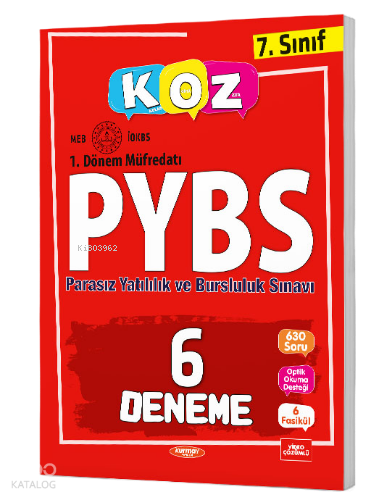 7. Sınıf 1. Dönem PYBS 6 Deneme | Kolektif | Kurmay Yayınevi (Hazırlık