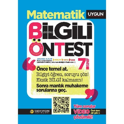 7.Sınıf Bilgili Ön Test Matematik
