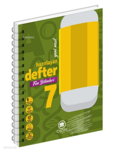 7.Sınıf Defter Hazırlayan Fen Bilimleri | Kolektif | Çanta Yayınları