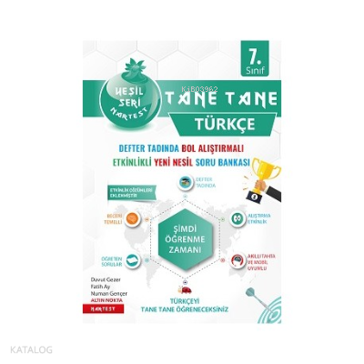 7. Sınıf Defter Tadında Tane Tane Türkçe