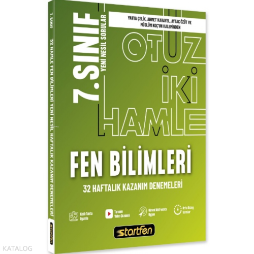7. Sınıf Fen Bilimleri 32 Deneme Haftalık Kazanım Denemeleri | Kolekti