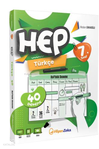 7. Sınıf HEP Türkçe Haftalık Deneme Föyleri