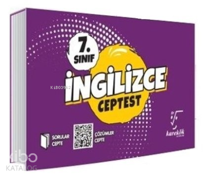 7.Sınıf İngilizce Cep Test | Kolektif | Karekök Yayınları (Hazırlık)